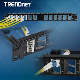 TRENDnet LC Duplex Fiber Optic Keystone Coupler Jacks– 5-Pack, TC-K05LC, Single-Mode & Multi-Mode Fiber Compatible, Recommended use with TC-KP24SA or TC-KP12V (Sold Separately)