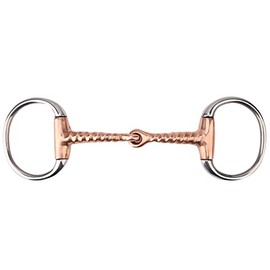 Snaffle de Caballo de Acero Inoxidable Snaffle de Acero Inoxidable, Boca de Caballo Copperamp Broca de Caballo para Broca de Caballo Herramienta,Acero Inoxidable Anillo en D Filete Horse bit