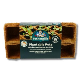 Mr Fothergills Greenhouse Kit Refill, 32 Plantable Pots, Large
