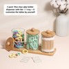 WACAR Cotton Pad Dispenser Set, Acrylic Cotton Pads Storage Cotton
