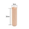 TERF® 200 Pcs Wooden Dowel Pins 8mm X 30mm Wood