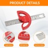 FEMONGY Protractor, Metal Protractor, Universal Combination Angle with Ruler Stop