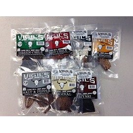 Vigil's Variety Pack, 7-flavors of 1-oz. Beef Jerky
