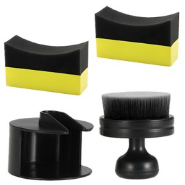 BAGUBDR Tyre Dressing Applicator, Detailing Brushes Car Detailing Reusable Internal and External Cleaning Portable and Lightweight Suitable for Applying Tire Gloss Cleaning Car Surfaces