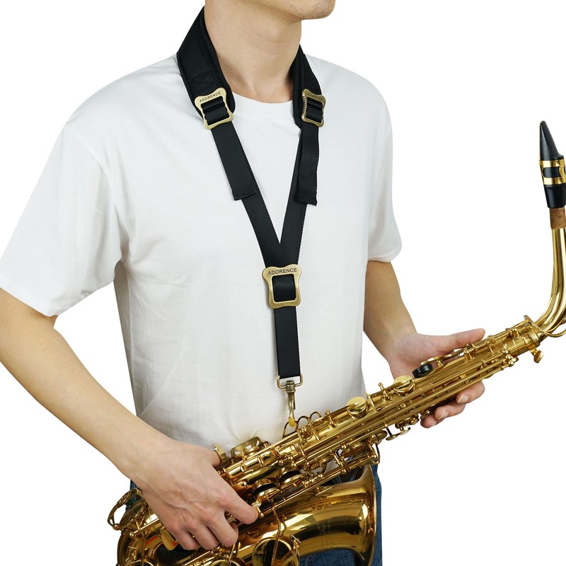 adorence Padded Saxophone Shoulder Strap (Upgraded Soft Thick Padding and