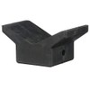 Attwood 11202-1 Boat Trailer Rubber Bow Stop V-Block, Black, 4-Inch