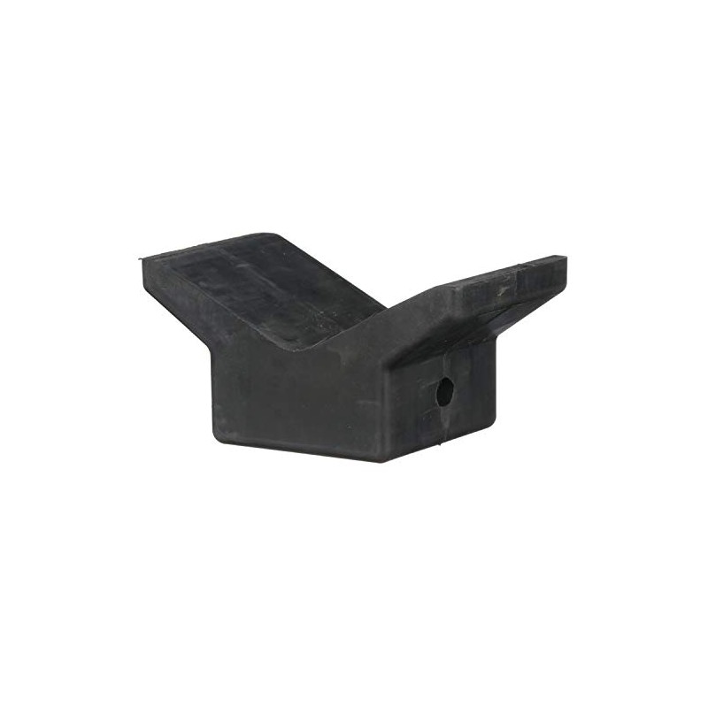 Attwood 11202-1 Boat Trailer Rubber Bow Stop V-Block, Black, 4-Inch