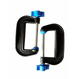 Linic UK Made G Clamps, Pair of 3" (75mm). (H4043) Free UK Postage