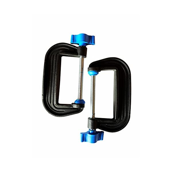 Linic UK Made G Clamps, Pair of 3" (75mm). (H4043)