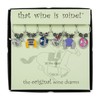 Wine Things WT-1520P at The Races, Painted Wine Charms, Fits