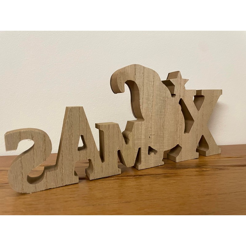 khevga Christmas Decoration Lettering Xmas Santa Claus Table Decoration Christmas