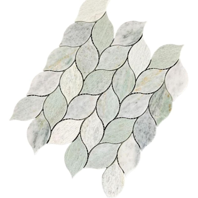 Ming Green Greyish Petal Marble Polished Floor Wall Tile for