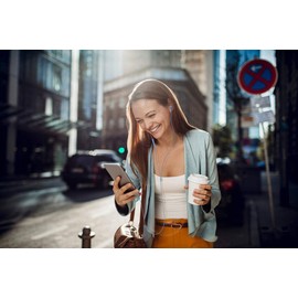 MOXKING Wired Tangle Free Earphones With for kids women small ears, Comfortable and Lightweight Flat Cable Ear bud with Microphone and Volume Control for Cell Phone Laptop (Blue)