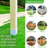 Wanhork 304 Stainless Steel Adjustable Post Protector (Range 3-6in), Protect