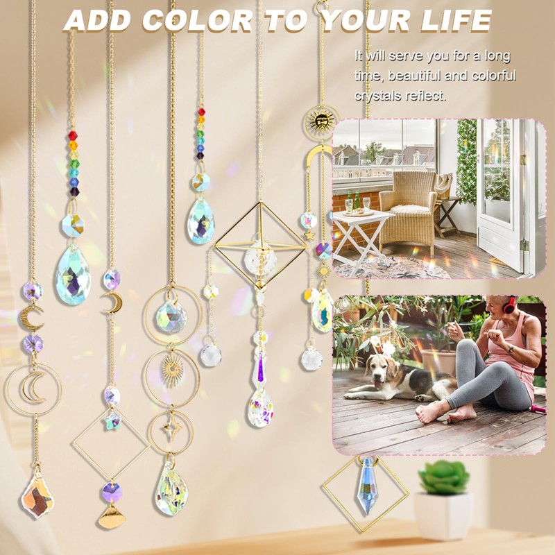 401 Pcs DIY Crystals Suncatcher Kit, Sun Catchers Prism Hanging