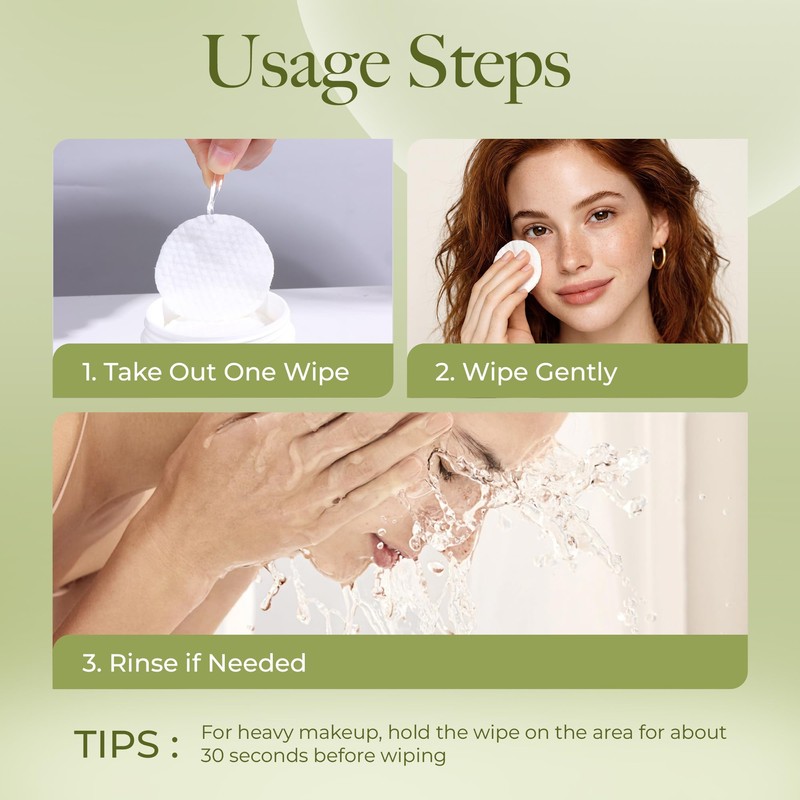 Makeup Remover Wipes for Face & Eyes, Gentle Eye Makeup