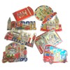 8 London Souvenirs Shiny Photo Magnets - Union Jack British