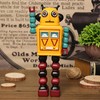 Robot Figurine American Style Retro Classic Resin Cartoon Robot Model