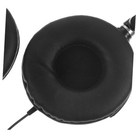 SHINEOFI Lightweight Foldable Headsets with Microphone and Volume Control Over Ear Headphones for Sound and Decent Bass Compatible with Smartphones Laptops and Tablets Black