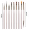 Nail Art Brushes,9PCS Acrylic Nail Brushes for Nails,Acrylic Nail Brush