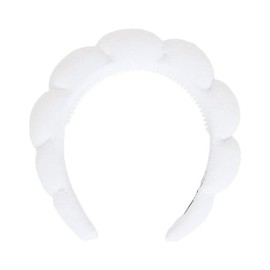 The Crème Shop Fiji Clouds Headband: Soft Stretchable Daily Use Beauty Accessory for Skincare & Hair Luxurious Design Durable Adaptable Fit Sustainable Choice Elevate Your Routine (Set of 1)