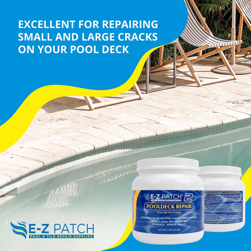 E-Z Patch 2 Pool Patch Repair Kit for Pool Decks