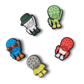 Crocs 5-Pack Trendy Shoe Charms | Jibbitz, Lil Classic Outfit, One Size
