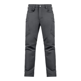 Aicall Men's Snow Ski Softshell Pants Thermal Fleece Lined Windproof Water Repellent Winter Hiking Camping Snowboard Pants with 8 Pockets (Grey34W30L)