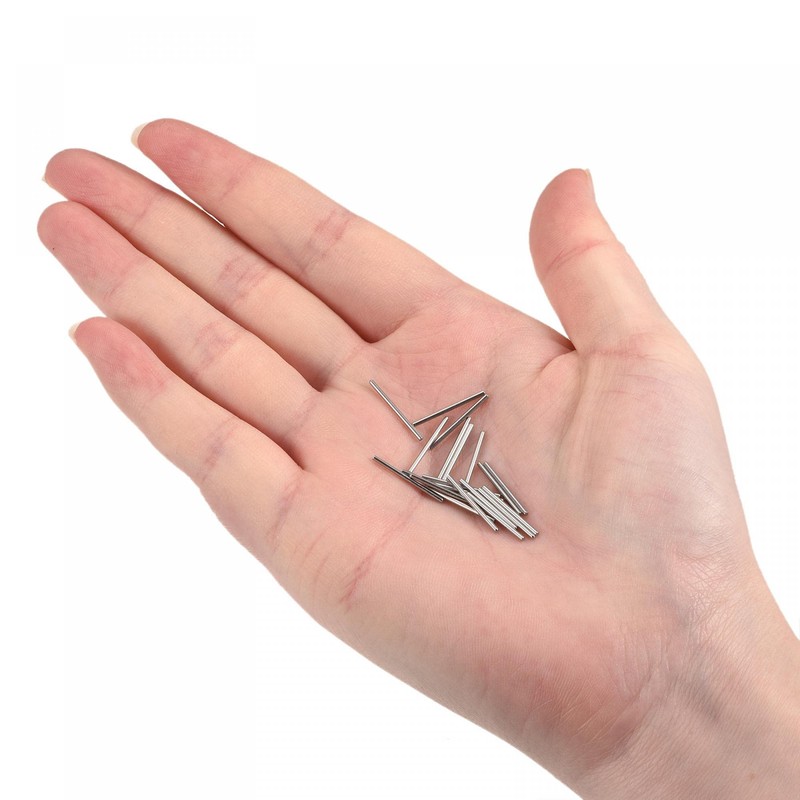 sourcing map 1x15mm Dowel Pins, 20pcs 304 Stainless Steel Round