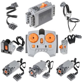BrickBounty 9-in-1 Motor Set Power Functions, Motor Kit Technical Parts for STEM Assembled Building Block, Control Function for MOC Bricks