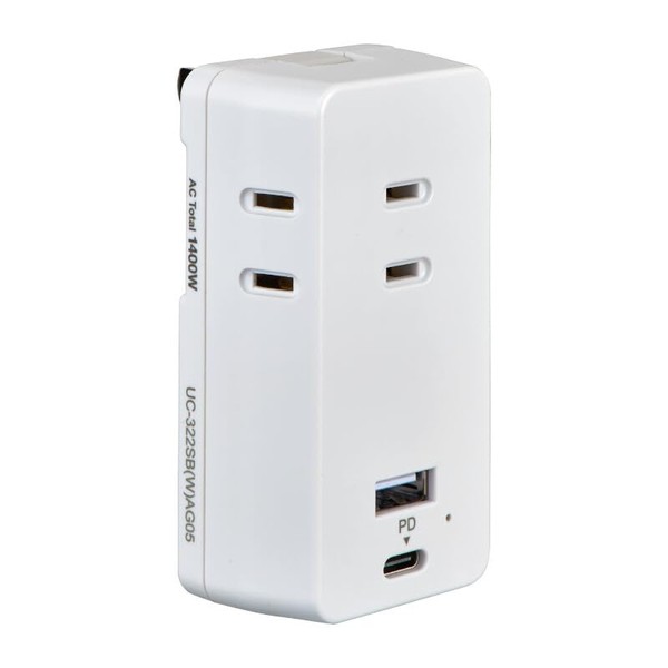 ELPA PD20W UC-322SB(W) USB Tap