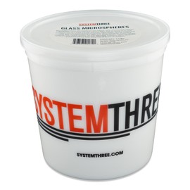 System Three White Glass Microspheres, 5 Quart Tub