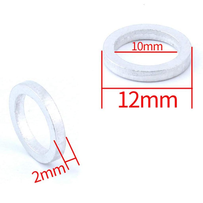 Baosity Pack of 10pcs Bike Chainwheel Screw Chainring Washer Gasket