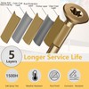 Fmjdnls Deck Screws 1-1/2 Inch, Wood Screws #8×1-1/2, Golden Brown