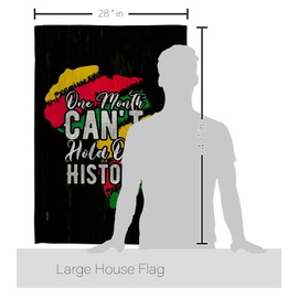 Ornament Collection Hold Our History House Flag Eagle Set Black Lives Matter BLMCelebrates African Americans Heritage Decoration Banner Small Garden Yard Gift Double-Sided, Made in USA