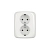 Busch-Jaeger 202 EUJB-214 Schuko Double Socket Alpine White (2TKA00003898)