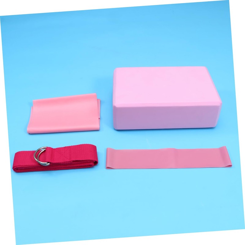 KOMBIUDA Yoga Fitness Set 4pc Yoga Tool Kit Brick Towel