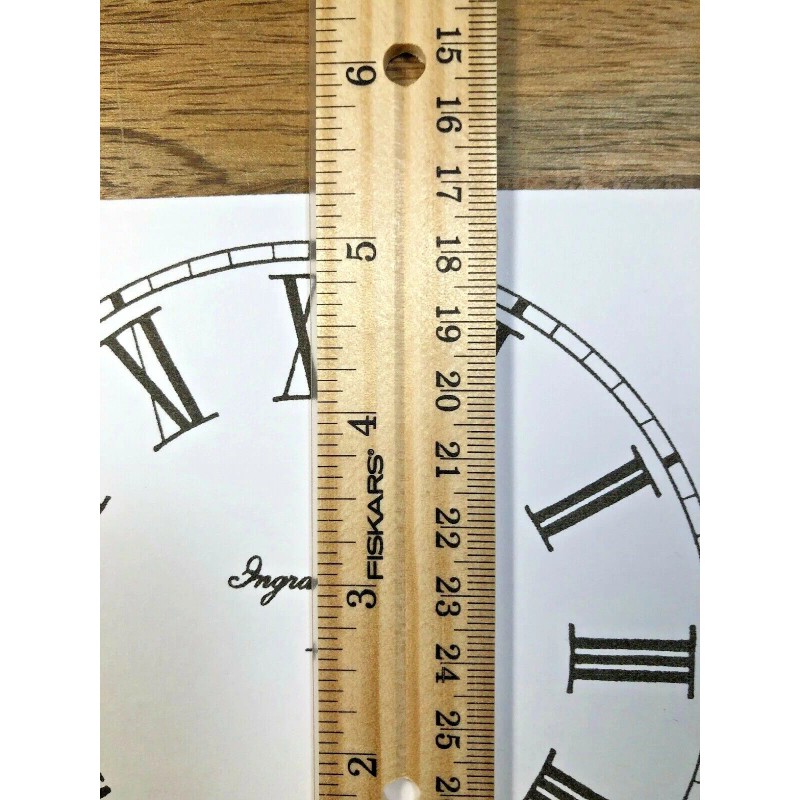 Ingraham 5 Inch Ingraham Clock Replacement Paper Dial (Lot143)