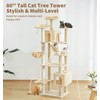 Made4Pets Tall Cat Tree, 80" Cat Tree Tower for Indoor