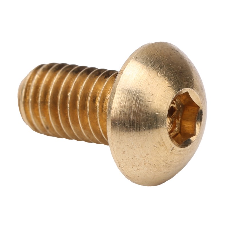 50Pcs Round Hex Socket Screw Copper Fastener Hardware Tools Industrial