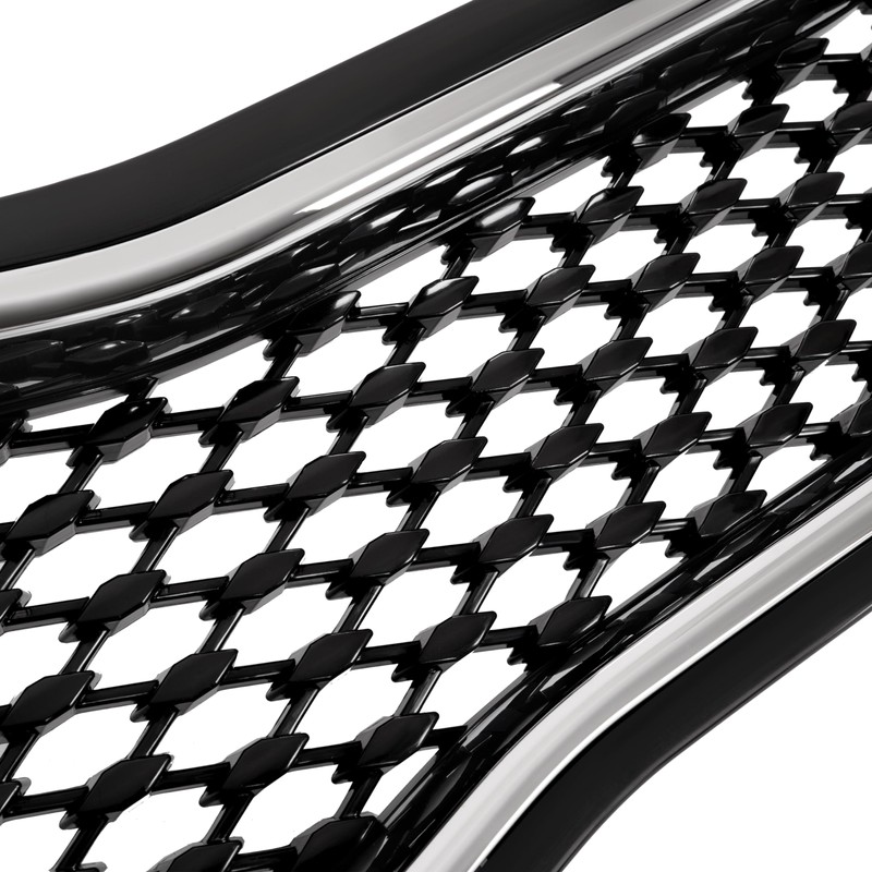 HECASA Upper+Lower Bumper Grille Compatible with 2014-2015 Kia Optima Front