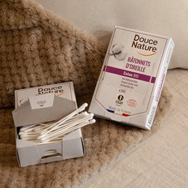 Dosnature Douce Nature Organic Pure Cotton Swabs 200-Pack / 두스나뚜르 유기농 순면 면봉 200개입