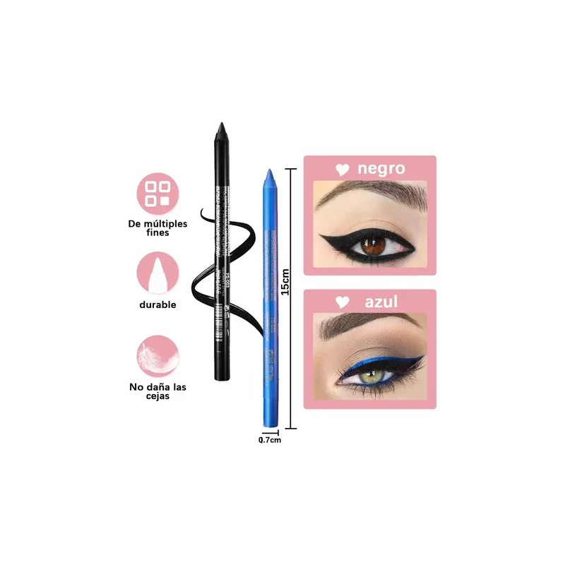 Lápiz Delineador De Ojos De 15pcs Lapiz Para Cejas Tintaline