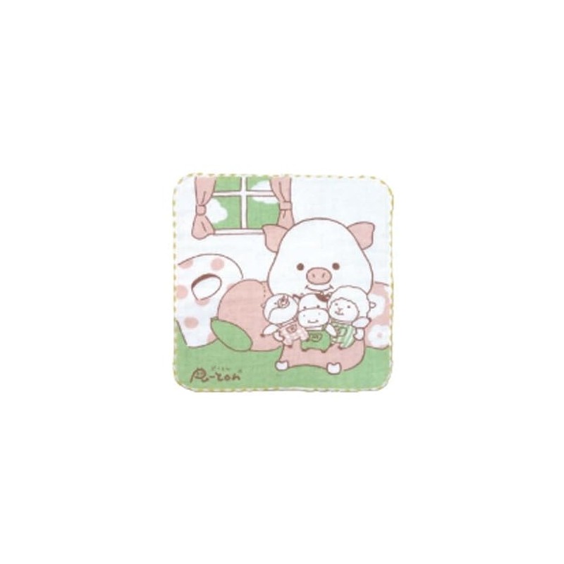 Naito Design Laboratories Puton Gauze Towel Handkerchief (Puton and Plush)