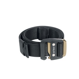 Tatonka Stretch Belt 38 mm - Elastic Belt with Practical Hook Closure - 125 cm Long / 3.8 cm Wide (Black)