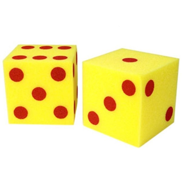 Giant Soft Cubes Dot 2/pk 5 Inch Cube Square