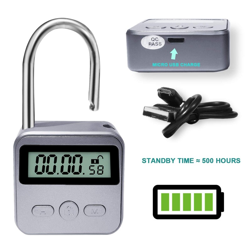 Metal Time Padlock - Time Management Tool Timer 99 Hours