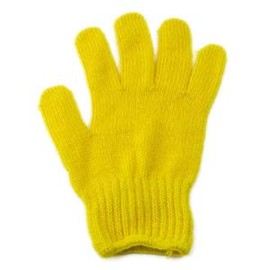 Acrylic Colored Work Gloves, 2 Pieces, Yellow/No. 25 Gloves, Outdoor, Leisure, Sports Festival, Cultural Festival, Gardening, Misasa