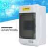 Distribution Box Waterproof 4 Way Plastic Junction Case Transparent Cover