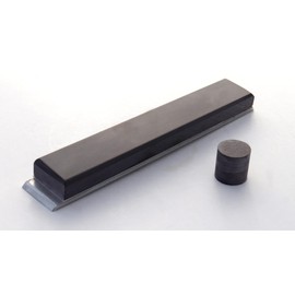 Whetstone Blue Belgischer Brocken 150 x 25 x 6 mm Grit 6000 Glued to Aluminium Plate